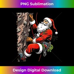 Funny Santa Rock Climbing Christmas Xmas Bouldering Tank Top - Eco-Friendly Sublimation PNG Download - Animate Your Creative Concepts