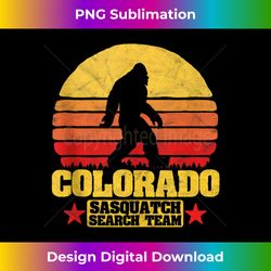 Colorado Sasquatch Search Team Vintage Bigfoot Believer 80s Tank Top - Futuristic PNG Sublimation File - Ideal for Imaginative Endeavors