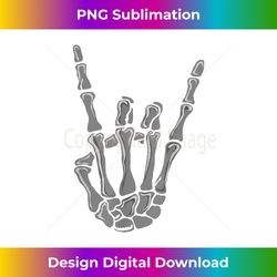 'Rock n Roll Skeleton Hands' Cool Rock n Roll Rocker - Contemporary PNG Sublimation Design - Enhance Your Art with a Dash of Spice