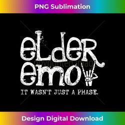 Emo Rock Elder Emo y2k 2000s Emo Ska Pop Punk Band Music Long Sleeve - Sleek Sublimation PNG Download - Reimagine Your Sublimation Pieces