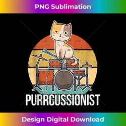 Mens Funny Percussion Drummer Drumming Drums Saying I Kitten Cat Tank Top - Futuristic PNG Sublimation File - Crafted for Sublimation Excellence