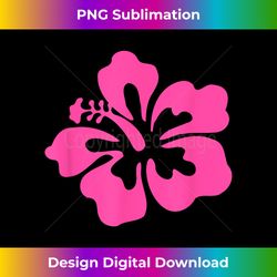 Pink Hibiscus Flower T - Chic Sublimation Digital Download - Pioneer New Aesthetic Frontiers