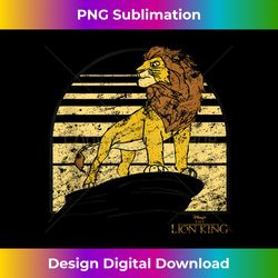 Disney The Lion King Simba Pride Rock Sunset Tank Top - Sublimation-Optimized PNG File - Crafted for Sublimation Excellence