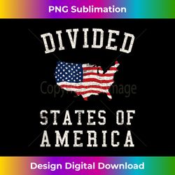 Divided States Of America - Sophisticated PNG Sublimation File - Enhance Your Art with a Dash of Spice