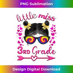 Little Miss Third Grade Girl Back To School 3rd Grade - Timeless PNG Sublimation Download - Customize with Flair