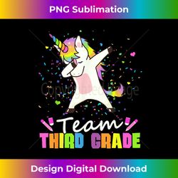 Team Third Grade Unicorn Team 3rd Grade - Futuristic PNG Sublimation File - Access the Spectrum of Sublimation Artistry