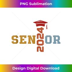 Senior 2024 Graduation 2024 Womens Mens Senior Class Of 2024 Tank Top - Minimalist Sublimation Digital File - Access the Spectrum of Sublimation Artistry