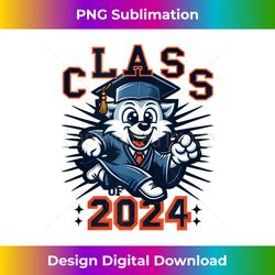 Class of 2024 Senior Cat Mascot Anime Kawaii Cat Graduation Tank Top - Sophisticated PNG Sublimation File - Rapidly Innovate Your Artistic Vision
