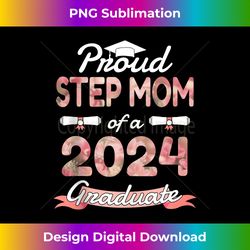 Proud Step Mom of a 2024 Graduation Graduate For Family Tank Top - Eco-Friendly Sublimation PNG Download - Crafted for Sublimation Excellence