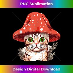 cottagecore aesthetic cat mushroom hat kawaii - minimalist sublimation digital file - challenge creative boundaries