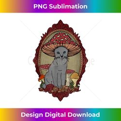 mushroom cat cottagecore aesthetic agaric mushrooms hat cute - classic sublimation png file - pioneer new aesthetic frontiers