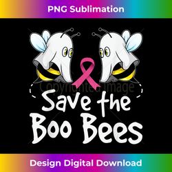 Save The Boobees Boo Bees Breast Cancer Awareness Halloween - Sophisticated PNG Sublimation File - Pioneer New Aesthetic Frontiers