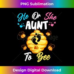 he or she aunt to bee gender reveal baby announcement party - deluxe png sublimation download - immerse in creativity with every design