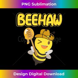 Funny Beehaw Cowboy Bee Cowgirl Bee Country Design - Artisanal Sublimation PNG File - Crafted for Sublimation Excellence