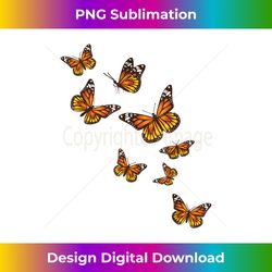 Flying Butterflies - Butterfly Lover Gardener Entomologist - Futuristic PNG Sublimation File - Chic, Bold, and Uncompromising
