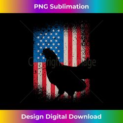 Chicken USA Flag design for Patriotic Farmer - Artisanal Sublimation PNG File - Ideal for Imaginative Endeavors