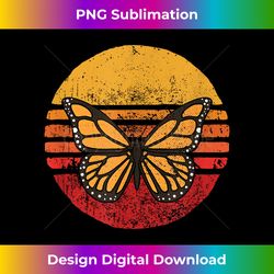 Retro Vintage Butterfly Tee Sunset Style Butterfly Lover - Bohemian Sublimation Digital Download - Access the Spectrum of Sublimation Artistry