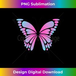 Radiant Pink and Blue Butterfly - Chic Sublimation Digital Download - Infuse Everyday with a Celebratory Spirit