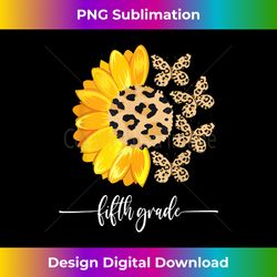 Fifth Grade Butterfly Sunflower Leopard First Day of School - Bohemian Sublimation Digital Download - Challenge Creative Boundaries