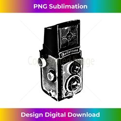 Old Rolleicord Camera Artwork T , Retro Vintage Design - Sleek Sublimation PNG Download - Reimagine Your Sublimation Pieces