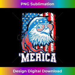 4th of July Bald Eagle USA Patriotic Merica - Edgy Sublimation Digital File - Channel Your Creative Rebel