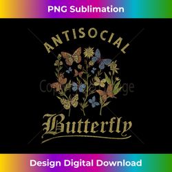 Antisocial Butterfly Fairy Grunge Fairycore Y2K Aesthetic - Crafted Sublimation Digital Download - Enhance Your Art with a Dash of Spice