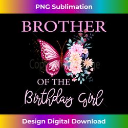 Brother 1st First Birthday Matching Family Butterfly Floral - Luxe Sublimation PNG Download - Rapidly Innovate Your Artistic Vision