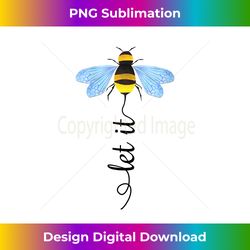 Womens Let it Bee Art Bee Whisperer V-Neck - Artisanal Sublimation PNG File - Access the Spectrum of Sublimation Artistry
