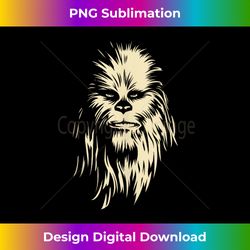 Star Wars Chewbacca Two Toned Portrait Tank Top 1 - Urban Sublimation PNG Design - Infuse Everyday with a Celebratory Spirit