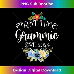 First Time Grammie 2024 Mothers Day Soon To Be Mom Pregnancy Tank Top - Urban Sublimation PNG Design - Animate Your Creative Concepts