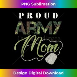 Proud Army Mom Art  Cute Military Mama Design USA Gift Tank Top - Urban Sublimation PNG Design - Striking & Memorable Impressions