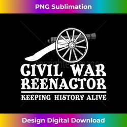 Civil War Reenactor Keeping History Alive - Vibrant Sublimation Digital Download - Elevate Your Style with Intricate Details