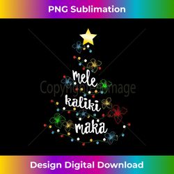 Mele Kalikimaka Xmas Hawaii Merry Christmas Tree Tank Top - Luxe Sublimation PNG Download - Customize with Flair