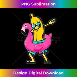 Dabbing Banana Flamingo Float Summer Tropical Fruit Hawaii - Urban Sublimation PNG Design - Rapidly Innovate Your Artistic Vision