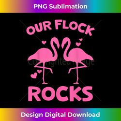 Our Flock Rocks Flamingo Matching Family Vacation Group - Artisanal Sublimation PNG File - Craft with Boldness and Assurance