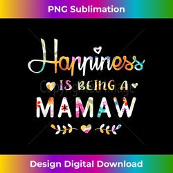 Happiness Is Being a Mamaw Cute Grandma Christmas gift - Urban Sublimation PNG Design - Striking & Memorable Impressions