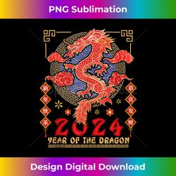 Happy Chinese New Year 2024 Year of The Dragon Lucky Zodiac Tank Top - Eco-Friendly Sublimation PNG Download - Channel Your Creative Rebel