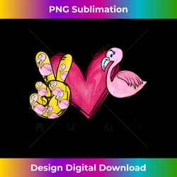 Peace love flamingo - Timeless PNG Sublimation Download - Enhance Your Art with a Dash of Spice