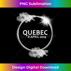 Total Solar Eclipse April 8 - 2024 Quebec Tank Top 1 - Deluxe PNG Sublimation Download - Immerse in Creativity with Every Design