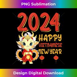 Vietnamese Lunar New Year 2024 Chuc Mung Nam Moi Kids Tank Top 1 - Sophisticated PNG Sublimation File - Rapidly Innovate Your Artistic Vision