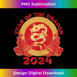 Chinese New Year 2024 Year Of The Dragon 2024 Tank Top - Edgy Sublimation Digital File - Enhance Your Art with a Dash of Spice
