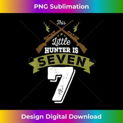 7th birthday deer hunter gift for boys girls  7 years old - timeless png sublimation download - lively and captivating visuals
