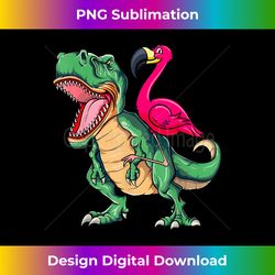 Flamingo Riding Dinosaur T rex Funny flamingo Tyrannosaurus - Sublimation-Optimized PNG File - Lively and Captivating Visuals