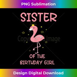 Sister 1st First Birthday Matching Family Flamingo Party - Contemporary PNG Sublimation Design - Ideal for Imaginative Endeavors