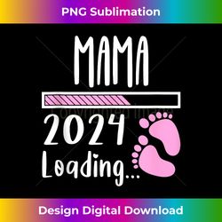 Promoted To MAMA Est.2024 Pregnancy Baby Loading For Family Tank Top - Edgy Sublimation Digital File - Customize with Flair