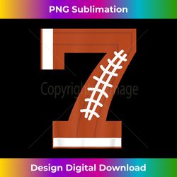 7th Birthday Football Ball Boys  7 Year Old T- Gift - Eco-Friendly Sublimation PNG Download - Immerse in Creativity with Every Design