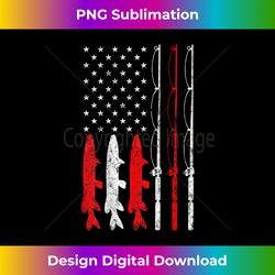 fishing rod american flag vintage fishing gift for fisherman - sublimation-optimized png file - access the spectrum of sublimation artistry