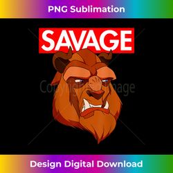 Disney Beauty & the Beast Savage Face Graphic T- - Classic Sublimation PNG File - Ideal for Imaginative Endeavors