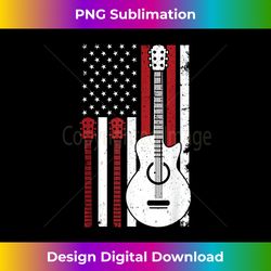 Guitar Player American US Flag Guitarist Musician Band - Minimalist Sublimation Digital File - Lively and Captivating Visuals
