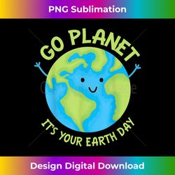 Go Planet Its Your Birthday Kawaii Cute Earth Day boys girls - Urban Sublimation PNG Design - Chic, Bold, and Uncompromising
